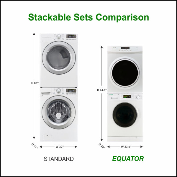 Mini stackable on sale washer dryer